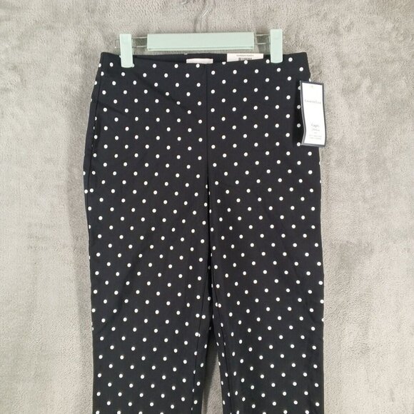 NWT $59 CHARTER CLUB Tummy Control Polka Dots Capri Pants Mid Rise - Picture 2 of 12